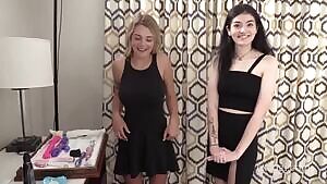 Cute Reaction To Other Girl's Big Tits