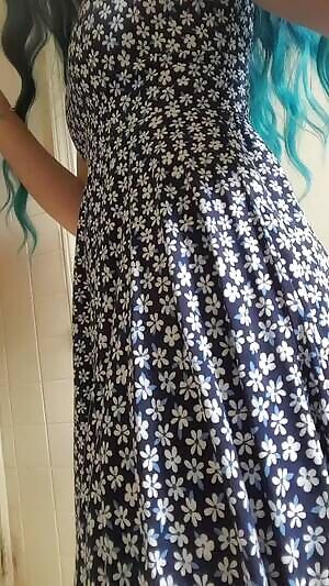 plugged under my sundress