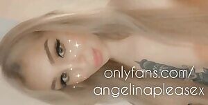 Big cock and balls in a cockring