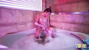 Cute teen Anna Mae fucks a stranger in a hotel room