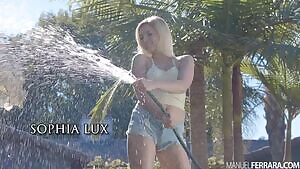 Sophia Lux Blonde Bombshell Rides Manuel's Cock