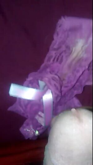 Precum on Sisters Dirty Panties GIF