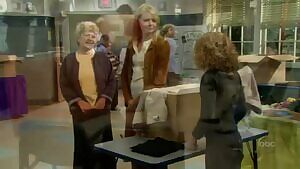 Kelly Ripa looks like she could be in a porno wearing that nurse outfit. WOW!