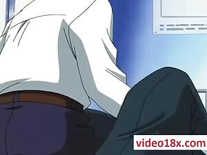 video18x.com Round boobed hentai girl getting tiny pussy licked and fingered GIF