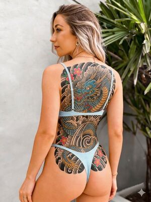TattedBooty Amateur Ass Cute Natural Tits