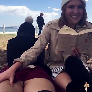 Playing With Her Plug In Public