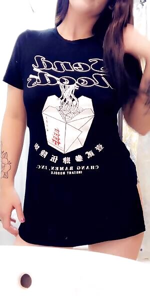 Revealing my pierced nipples