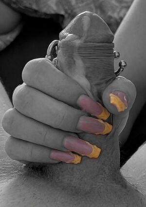Nail fetish Fansly Handjob Nails cumslut