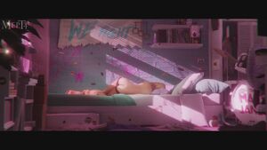 Alien 3D Animation Blonde Doggystyle