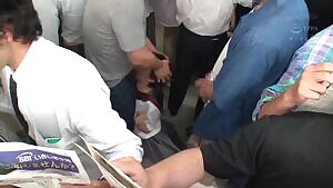 Taking turns fucking her face