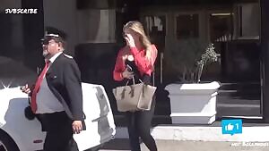 Candid voyeur of Khloes big bubble butt