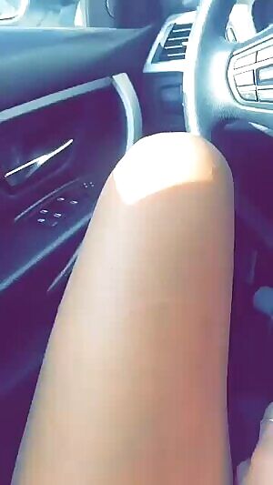 My wet pussy while masturbating in the car...
