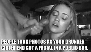 A stranger sprayed her in front of everyone