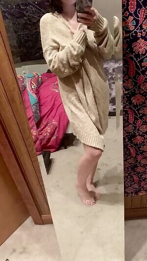 I think the delivery guy enjoyed me answering the door in only this😈