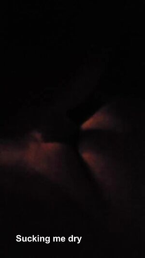 Wie sucking Daddy til y balls are empty. She swallowed every drop like a good girl. Sorry about the lighting!