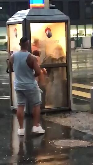 caught fucking in a phone-box