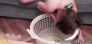 Drunk Russian girl goes out for more party