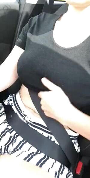 A titty drop for you and the guy in the oncoming traffic.