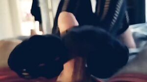 I couldn't resist teasing his cock