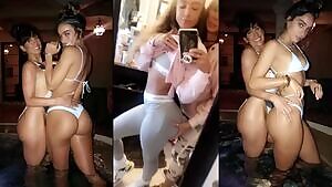 Daughter Sommer Ray & her mom groping each other, shaking asses & spraying each other down