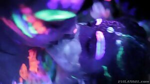 Lesbians under blacklight