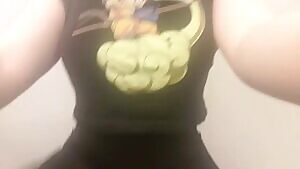 holdthemoan - Got Caught this time at the gym: Goku Edition