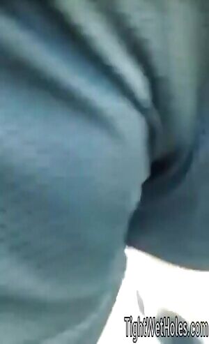 Morning stroll in gym shorts