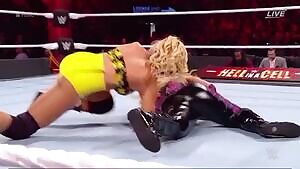 Lacey spanking & hair pull on Natalya