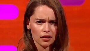 I want to ruin Emilia Clarke's perfect face and force her to drink my cum