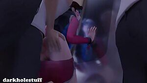D.va Anal in the Metro