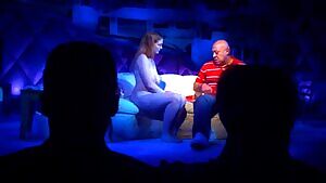 Ella Dershowitz naked on stage in Intimacy