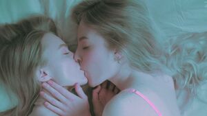 Girl on Girl Kissing Lesbian Lesbians Nose