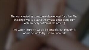 Cum smiley face emoji :-) then post-cum fucking for Asian