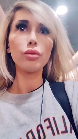 Couldnt help but flash my boobs as I left the train station