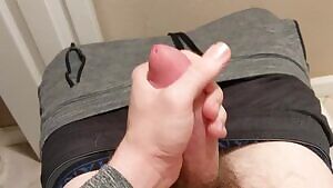 Was not intentionally trying to get it on my sweats.