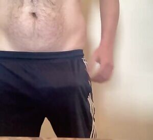 Gym shorts boner